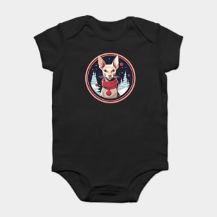 Oriental Shorthair Cat Xmas, Love Cat Baby Bodysuit